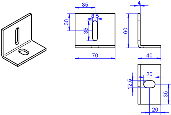 Winkel-4x70-60x40 mm