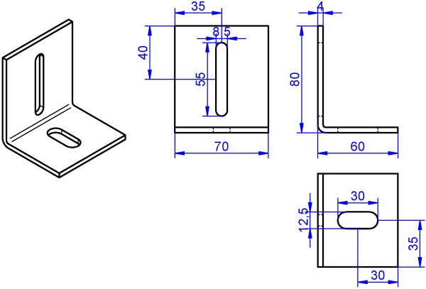 Winkel-4x70-80x60 mm